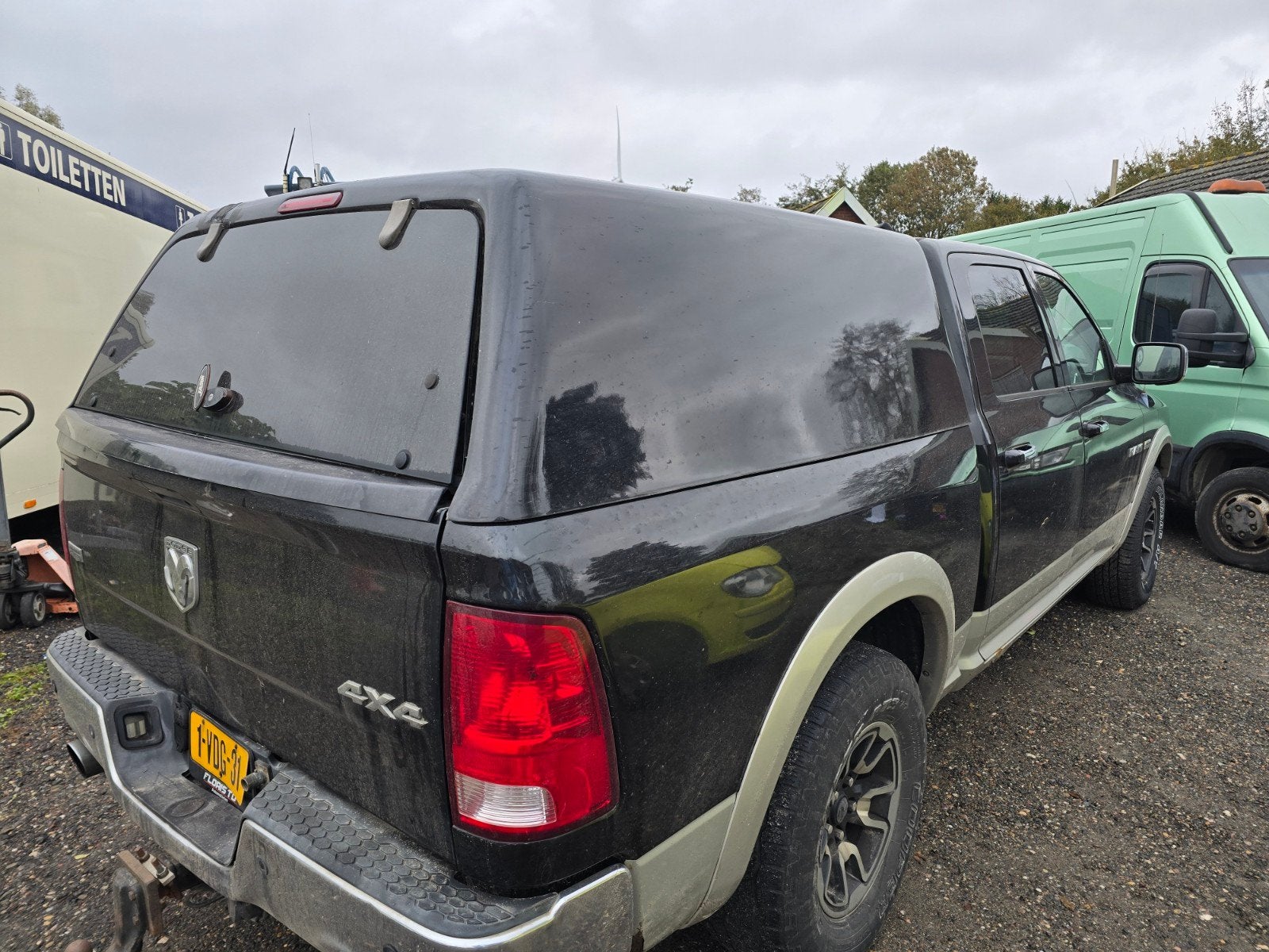Jason Hardtop voor Dodge Ram 1500 (2009-2018) - Gebruikt, Ophalen, Gebruikt, Achterklep, Achter