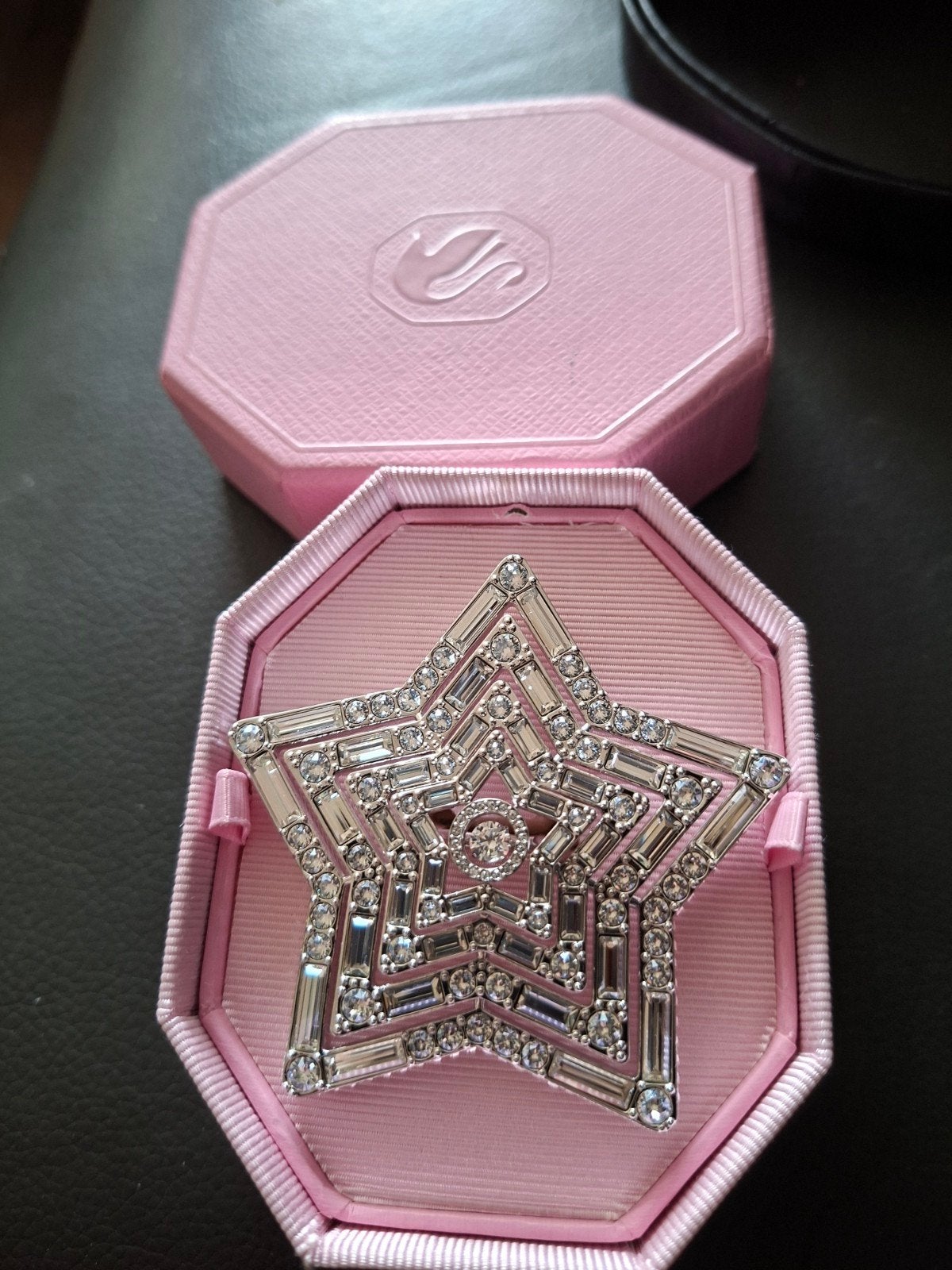 Swarovski ring nieuw, Verzenden, Nieuw, Dame, Goud