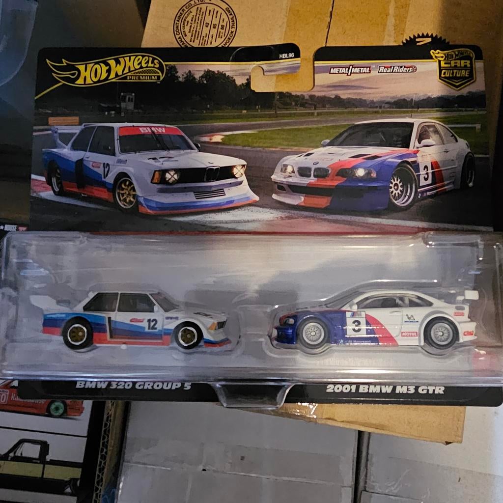 Hot Wheels Premium BMW 320 Group 5 & 2001 BMW M3 GTR, Nieuw, Ophalen of Verzenden, Service.nl@mattel.com, Mattel