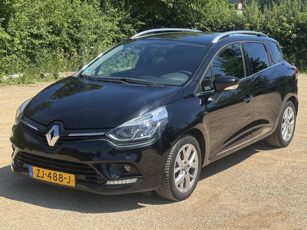 Renault Clio Estate 1.5 dCi 90pk Limited *NAVI/AIRCO, Auto's, Stof, Gebruikt, 4 cilinders, Zwart
