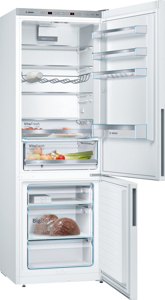 Bosch XXL koelkast met vriezer 70cm breed, Witgoed en Apparatuur, Koelkasten en IJskasten, Ophalen, 200 liter of meer, 60 cm of meer