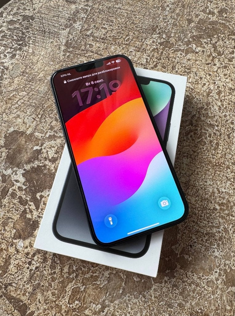 Apple iPhone 14 Plus 256GB Midnight, Gebruikt, IPhone 14 Plus, Zwart, 77 %