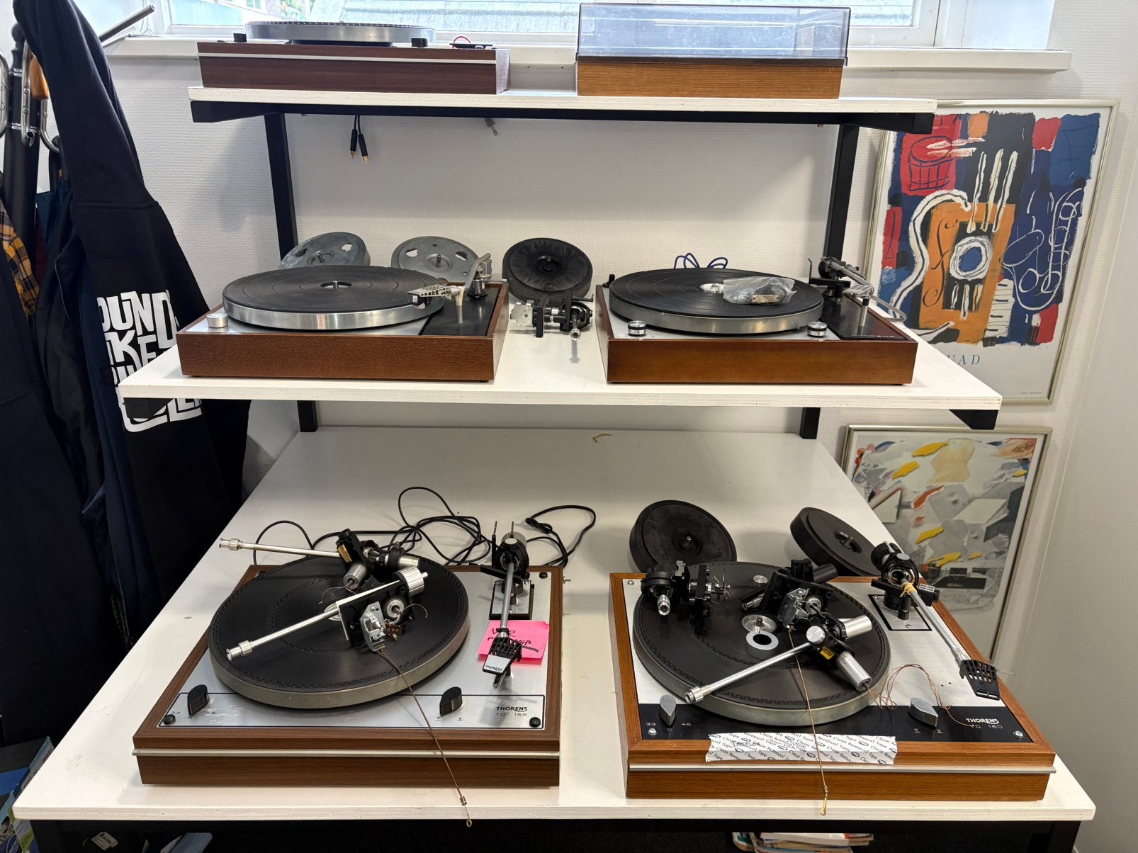 350 euro! Diverse donor / opknap Thorens platensp TD160/150, Audio, Tv en Foto, Ophalen, Niet werkend, Platenspeler-onderdeel