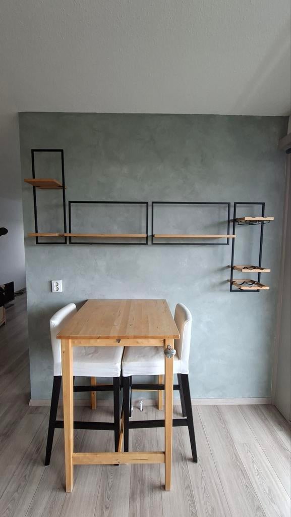 Bartafel met stoelen van Ikea, Ophalen, Gebruikt, 90 cm, Eenpersoons
