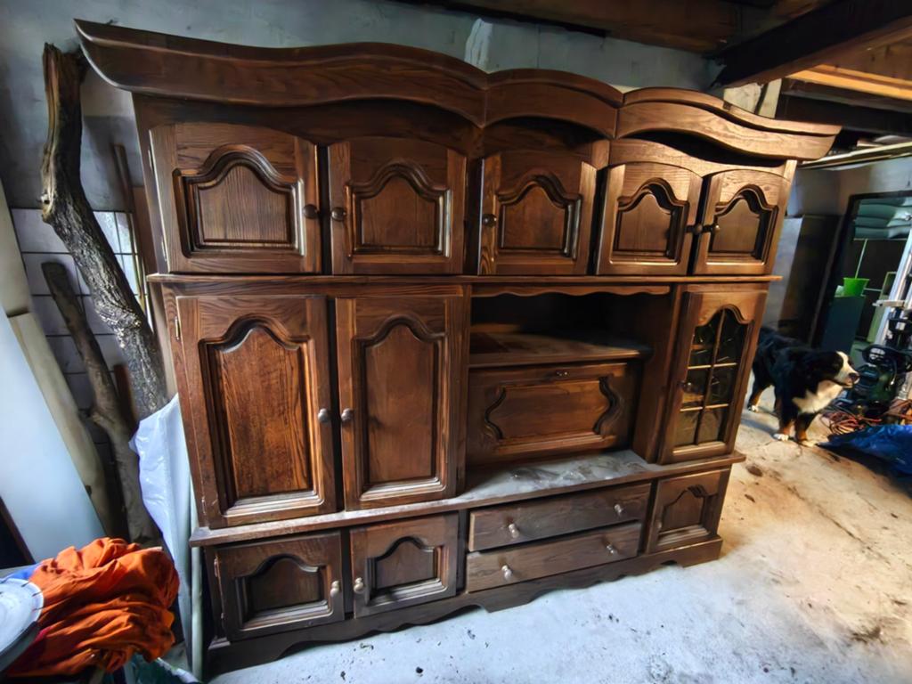 Gratis eiken kast, Huis en Inrichting, Kasten | Boekenkasten, Ophalen, Gebruikt, Eikenhout, Grootmoeder