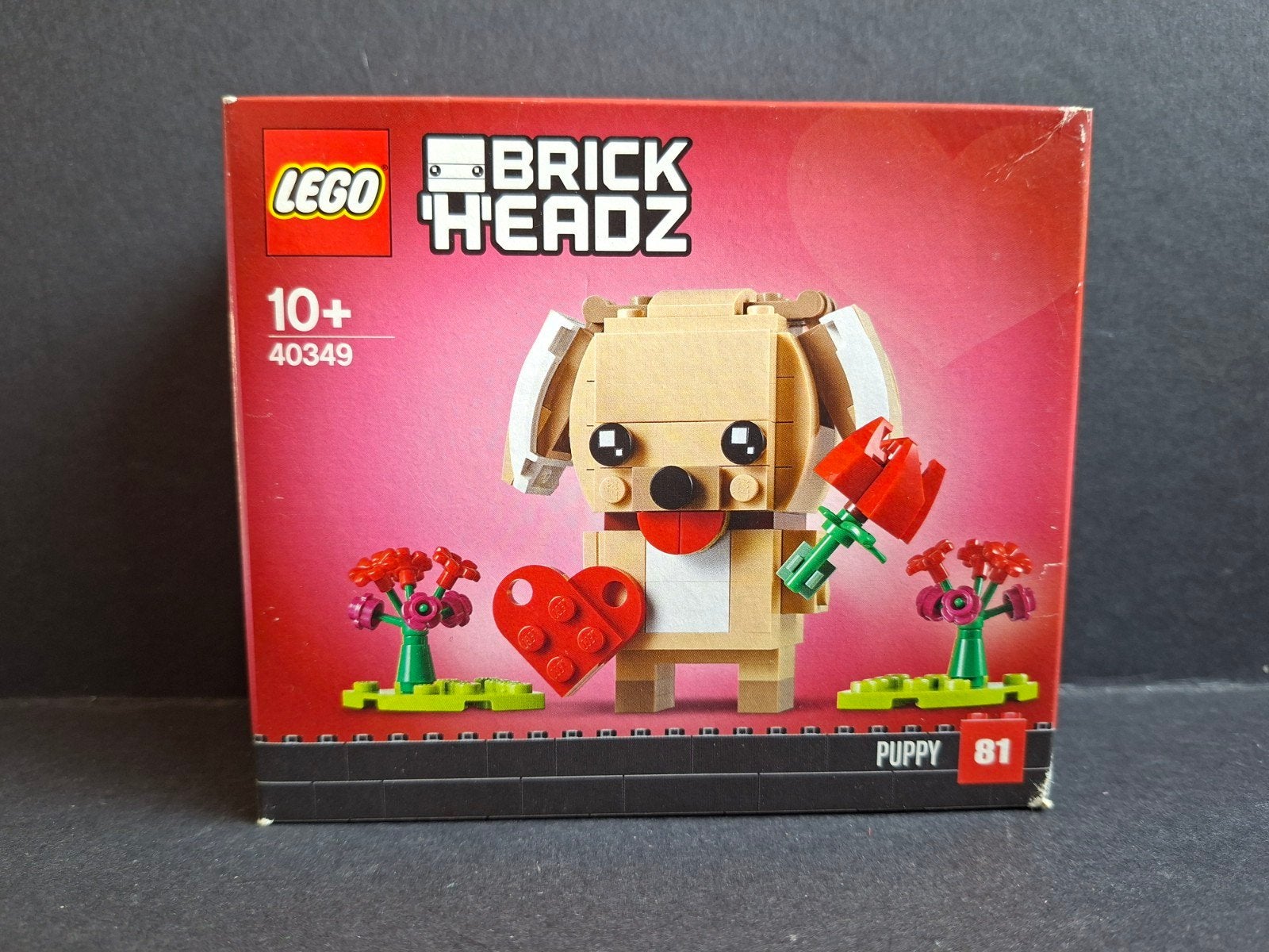 Lego minifig NIEUW BrickHeadz 40349 Valentijnspuppy Puppy, Kinderen en Baby's, Speelgoed | Duplo en Lego, BrickHeadz, Lego, Nieuw