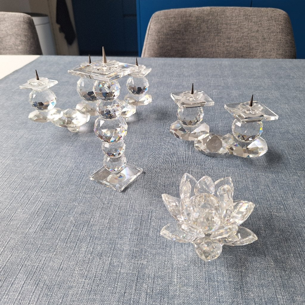 Swarovski kristal, kandelaars, Verzamelen, Swarovski, Ophalen, Zo goed als nieuw, Huisaccessoire