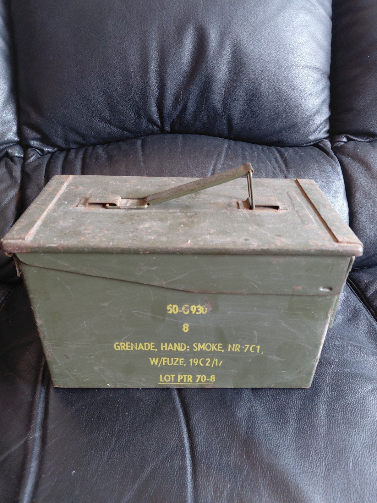 Munitiekist voor rookgranaten - Militair verzamelobject, Ophalen of Verzenden, Overige soorten, Overige gebieden, Kist of Geocache