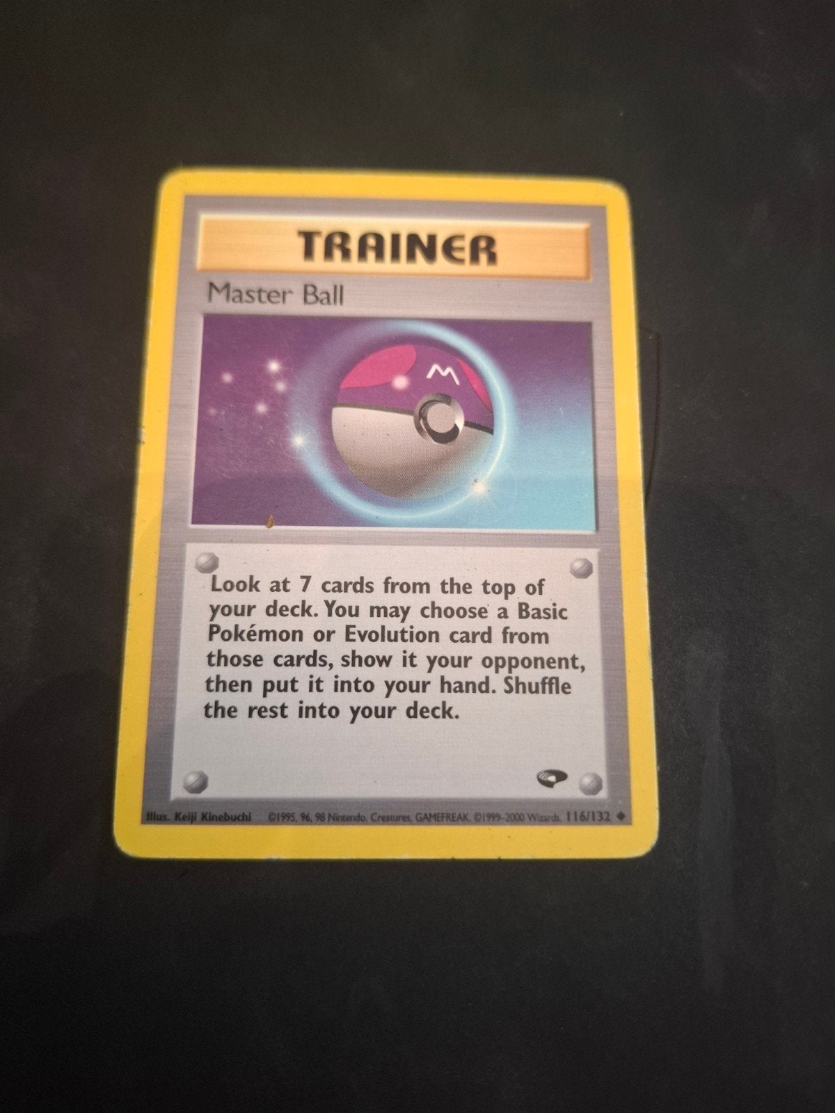 Pokémon Trainer Master Ball Kaart 116/132 (Engels), Ophalen of Verzenden, Gebruikt, Losse kaart