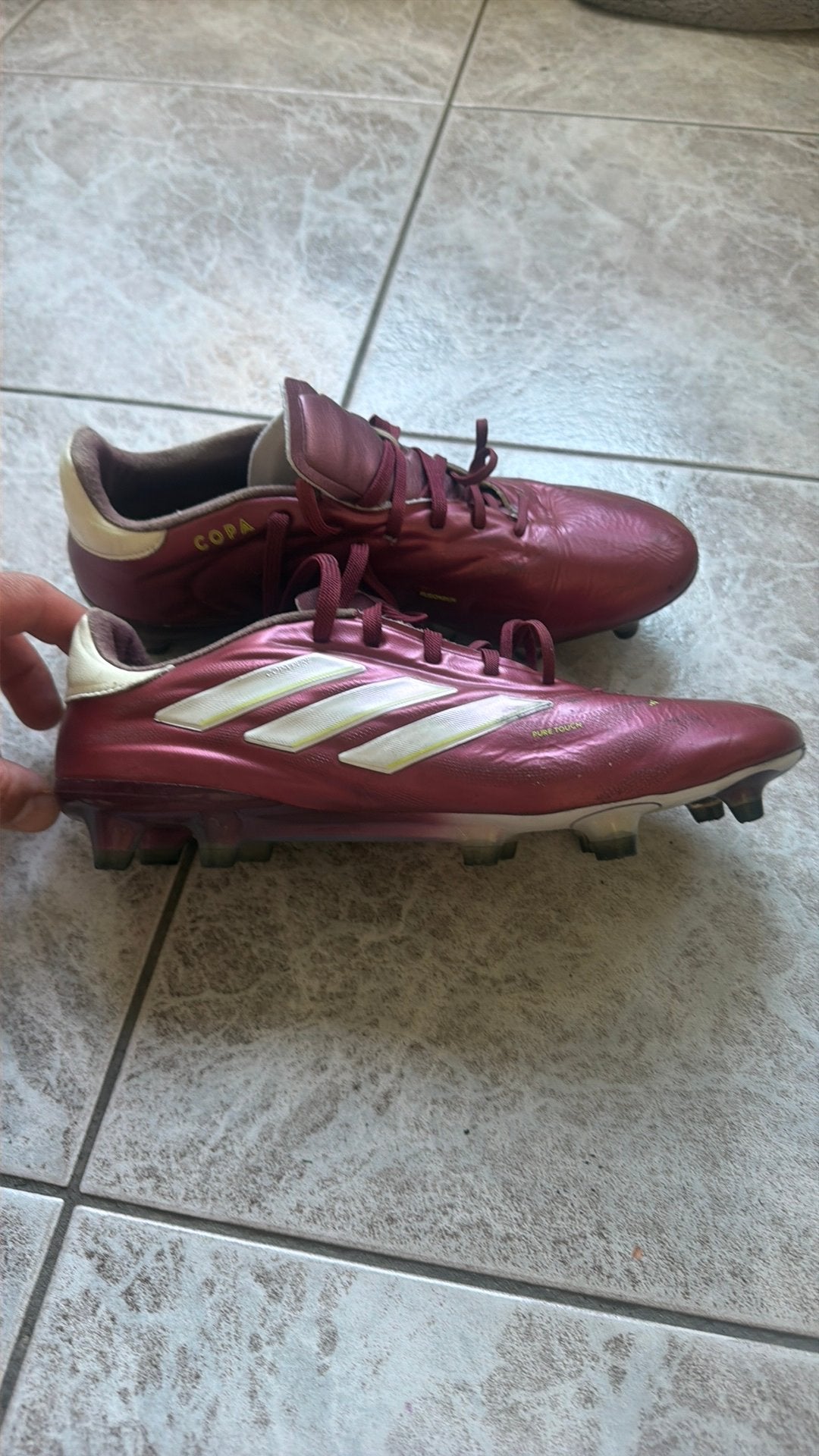 Adidas copa pure 2 elite FG, Ophalen of Verzenden, Zo goed als nieuw, Schoenen