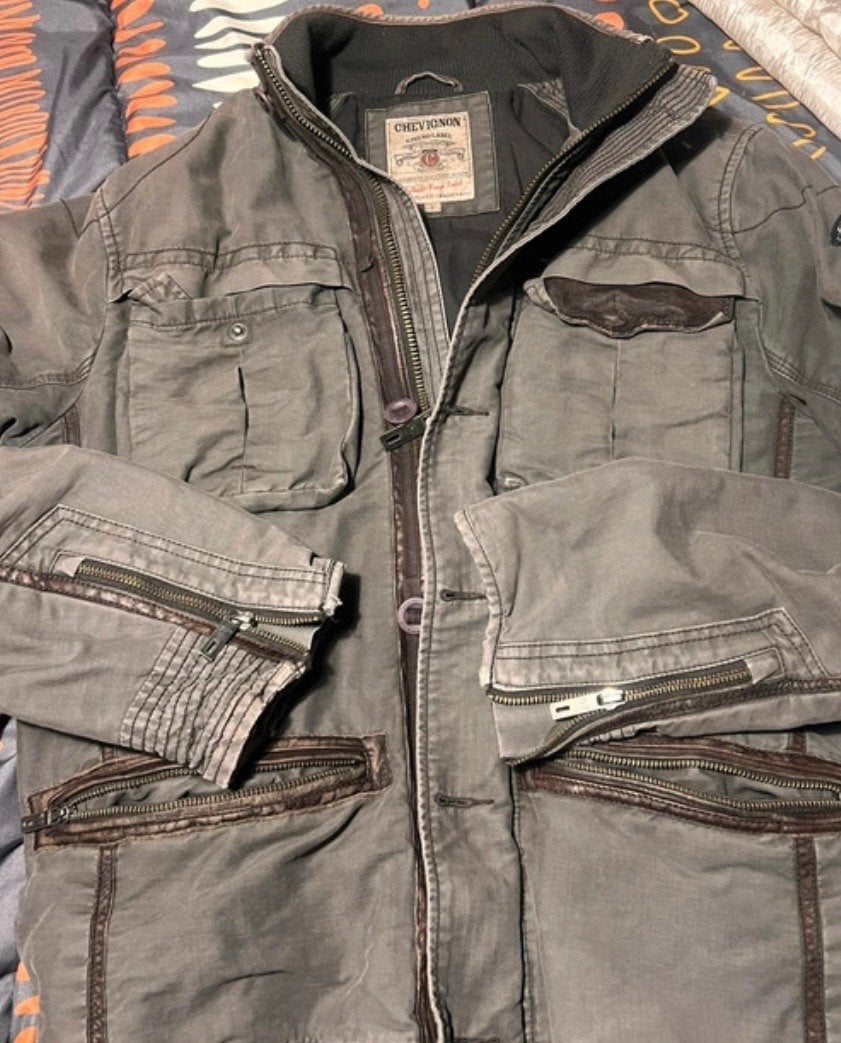 Chevignon M65 Parka - Kaki/Bruin - Vintage, Ophalen of Verzenden, Gedragen, Maat 52/54 (L), Meerkleurig