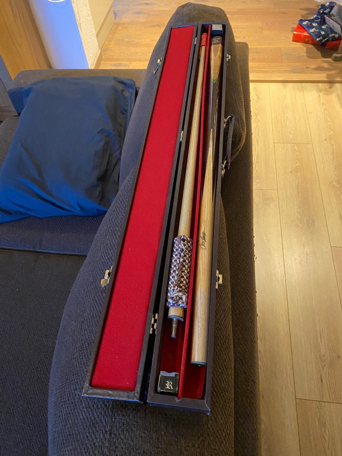 Riley Snooker Keu, John Parrott edition, naam 'Jim Torch', Sport en Fitness, Biljarten en Poolen, Ophalen of Verzenden, Gebruikt