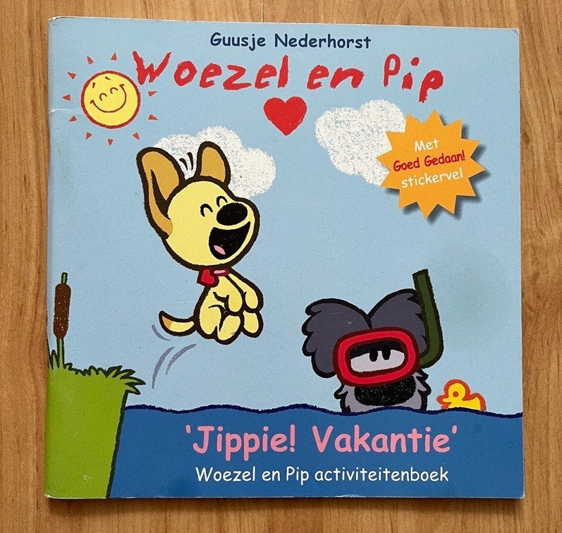 Woezel en Pip activiteitenboek 'Jippie! Vakantie', Ophalen, 5 of 6 jaar, Fictie algemeen, Jongen of Meisje