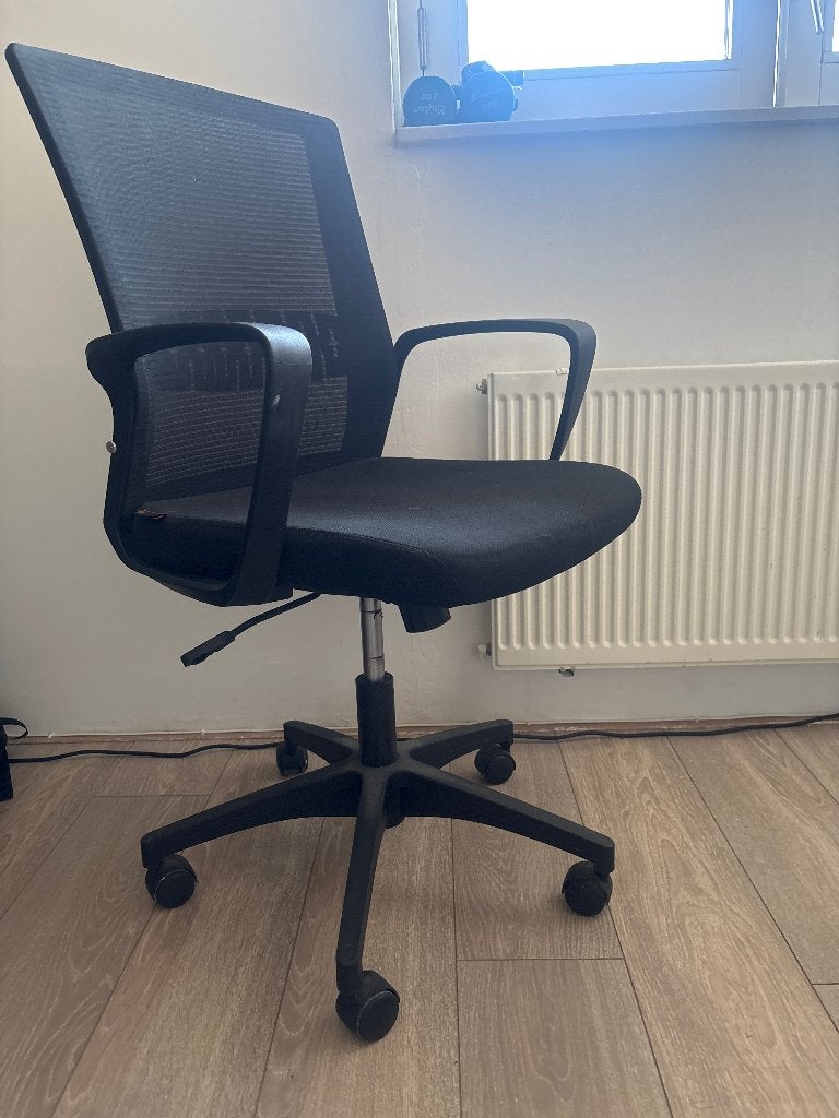 Bureau stoel, Ophalen, Gebruikt, Zwart, Bureaustoel
