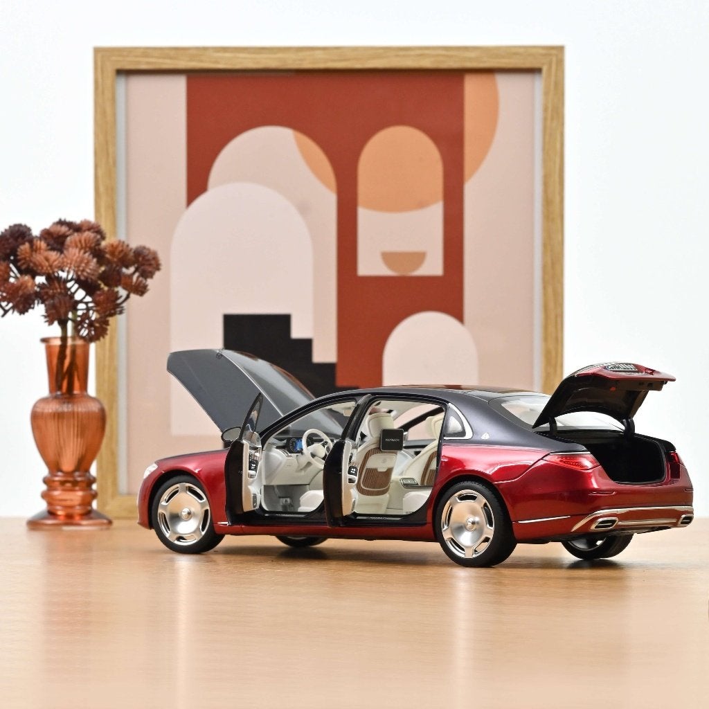 Mercedes-Maybach S 680 4MATIC 2021 N Blue/Patagonia Red 1:18, Hobby en Vrije tijd, Auto, Norev, Ophalen of Verzenden, Norev.com