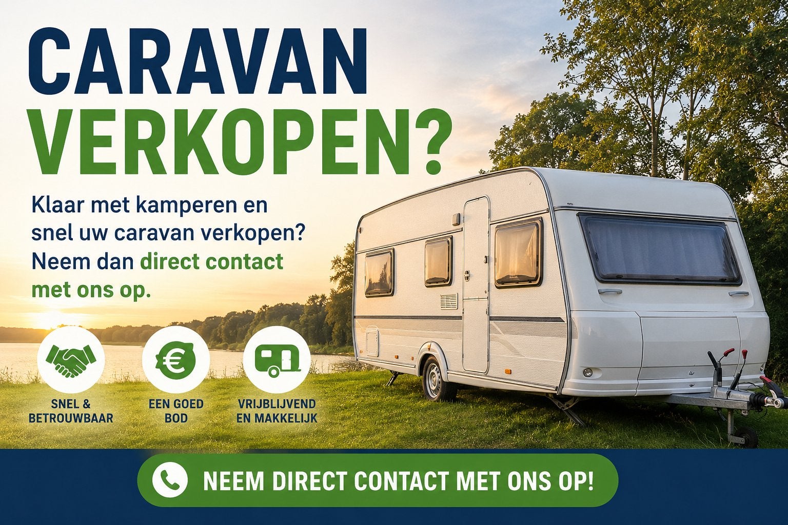 Caravan inkoop: Snel, betrouwbaar en vrijblijvend uw caravan, Caravans en Kamperen, Ophalen of Verzenden