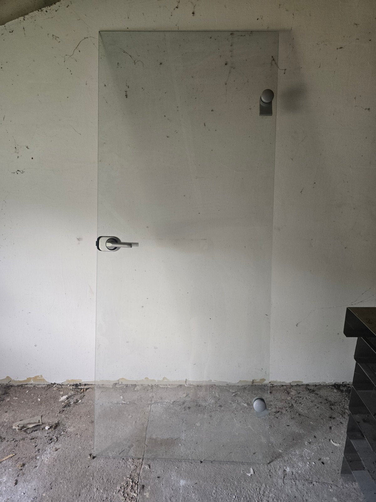 Glazen binnendeur met handvat - Gebruikt, Ophalen, Gebruikt, Binnendeur, 200 tot 215 cm