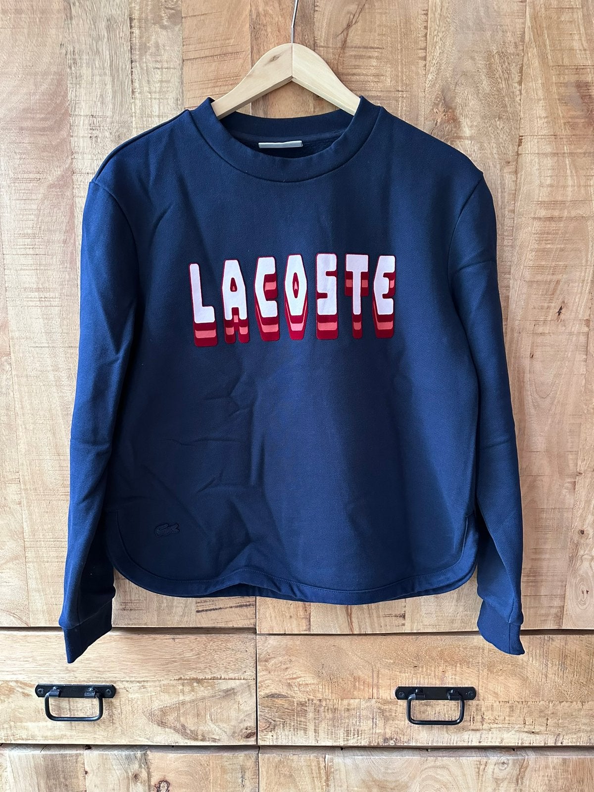 Lacoste sweater maat 38, Ophalen of Verzenden, Zo goed als nieuw, Maat 38/40 (M), Blauw