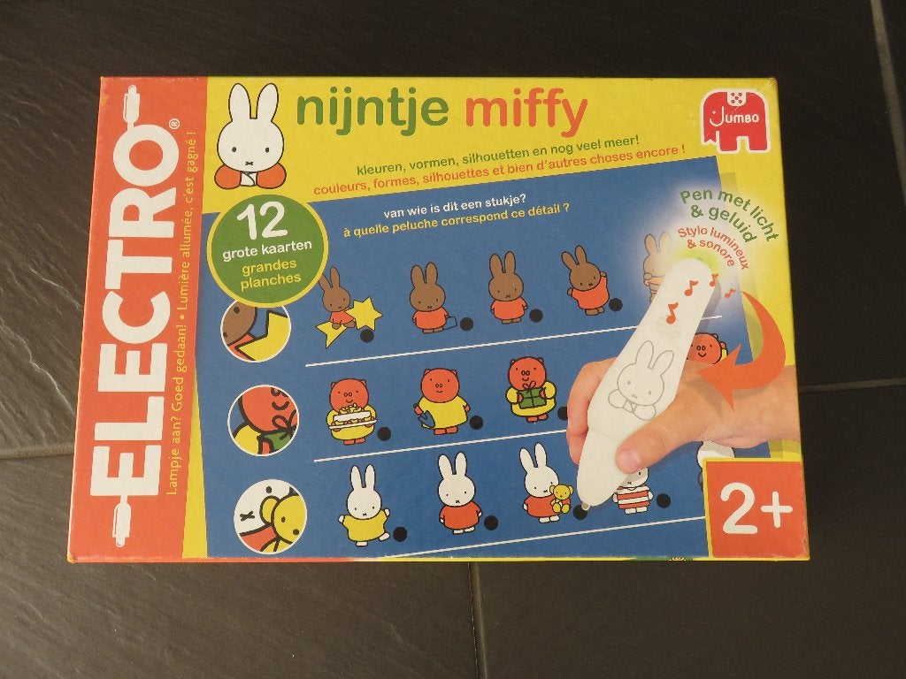 Electro Nijntje met 12 opdrachtvellen en pen , vanaf 2 jaar, Ophalen of Verzenden, Zo goed als nieuw, Puzzelen, Met geluid