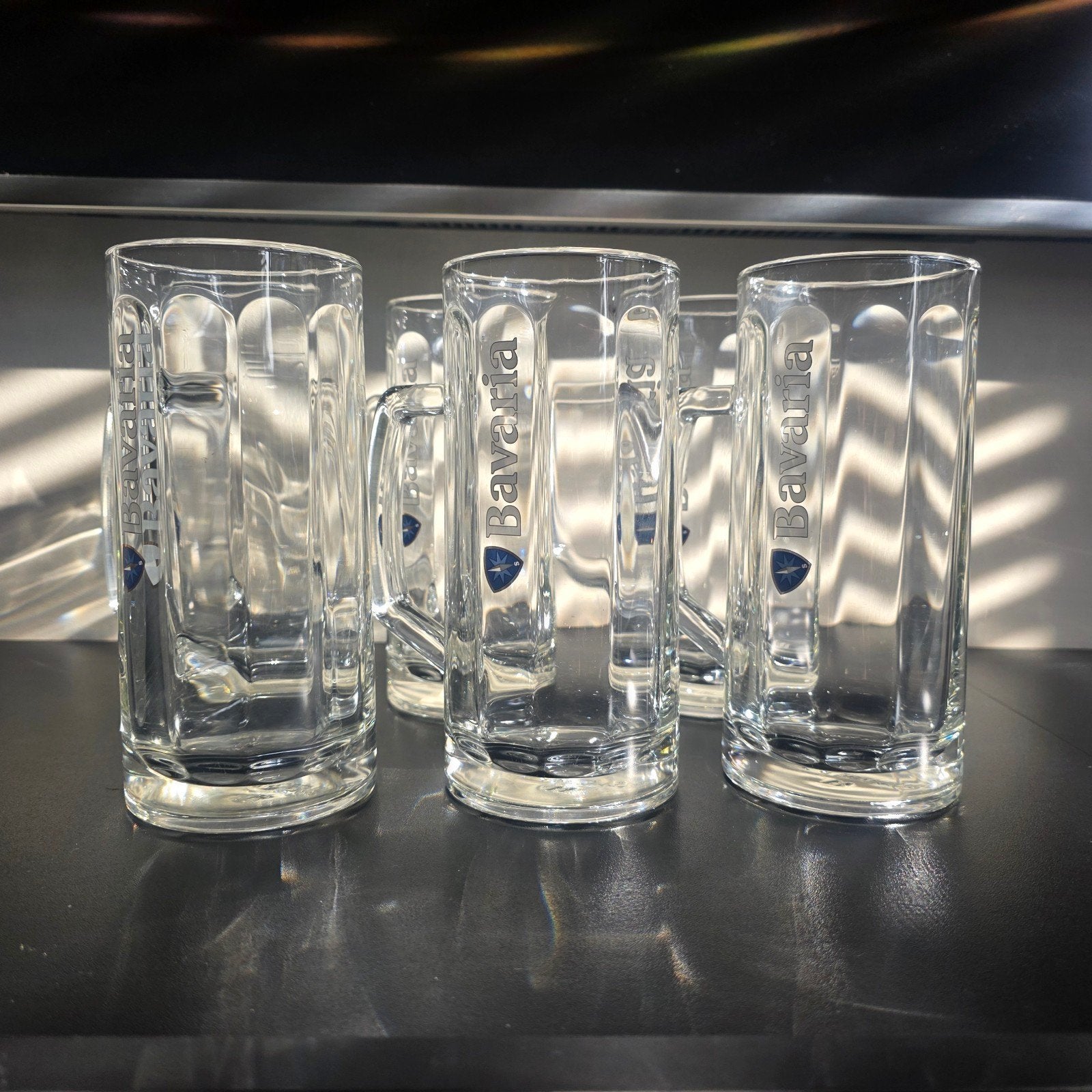 Set van 6 Bavaria bierpullen van 0,5L, Ophalen of Verzenden, Zo goed als nieuw, Glas