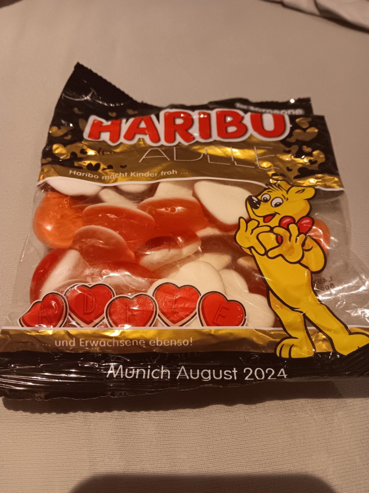 Official Haribo loves Adele Hearts Candy | München 2024 Excl, Verzamelen, Ophalen of Verzenden, Nieuw