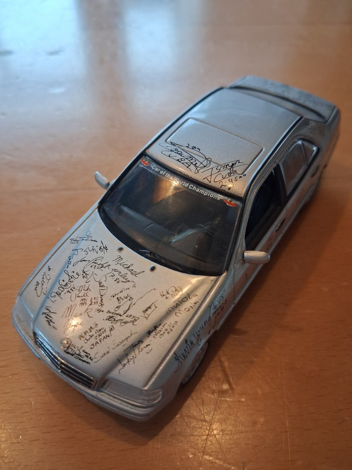 Minichamps Mercedes-Benz C-Klasse modelauto gesigneerd, Hobby en Vrije tijd, Ophalen of Verzenden, Gebruikt, Auto