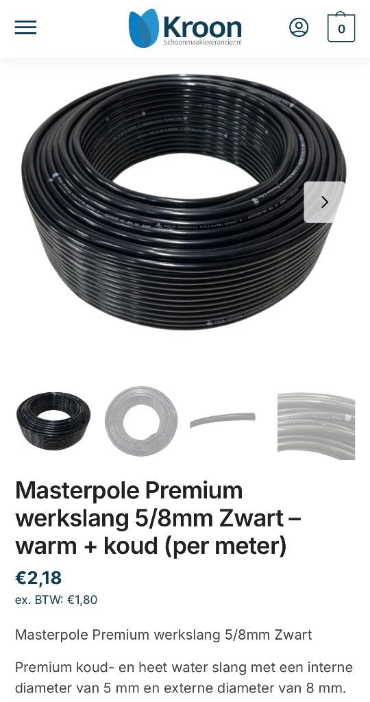 Masterpole premium waterslang, Ophalen of Verzenden, Nieuw, Tuinslang