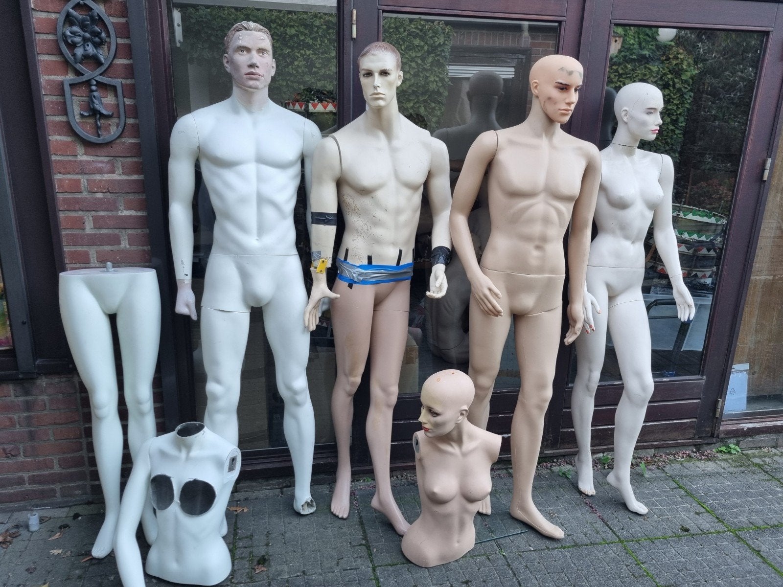 etalagepop paspop mannequin etalagepoppen, Verzamelen, Ophalen, Gebruikt, Pop