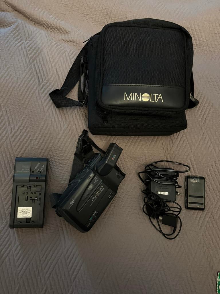 FUJIX-8 FG122SW Camcorder Set met Minolta Tas, Overige merken, Gebruikt, Overige soorten, Ophalen of Verzenden