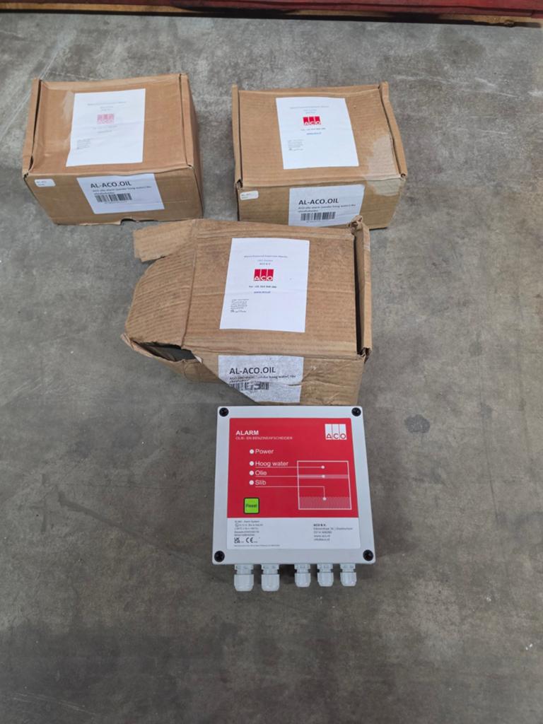 3x ACO alarm olie-en benzineafscheider nieuw, Ophalen of Verzenden, Nieuw