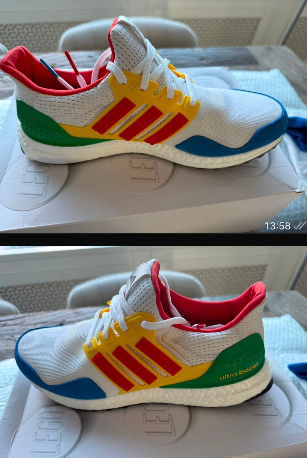 Adidas Ultraboost DNA x LEGO FZ3983  - Nieuw - Maat 42, Kleding | Heren, Ophalen of Verzenden, Nieuw, Sportschoenen