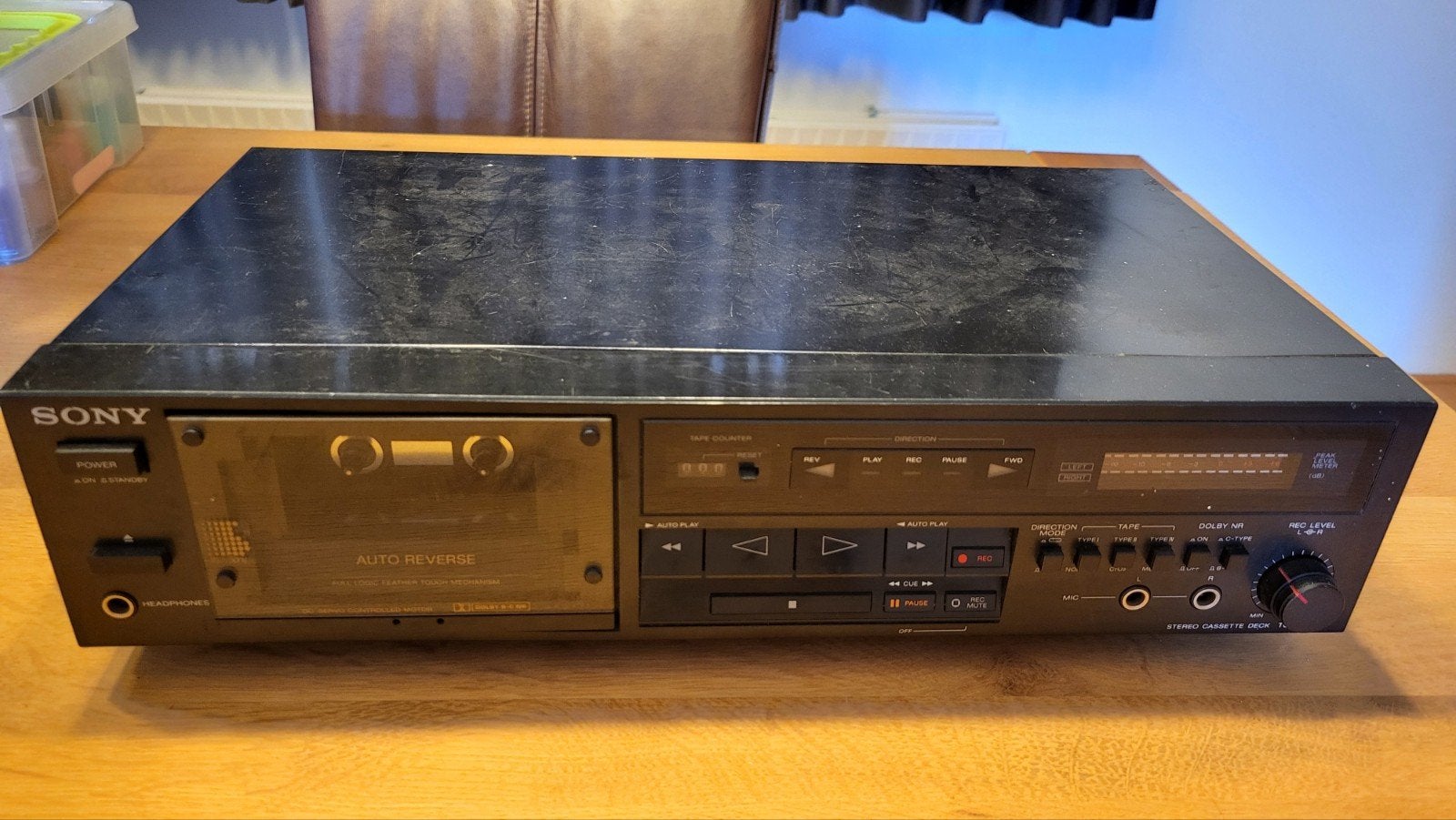Sony TC-R303 auto-reverse cassettedeck (Defect), Ophalen of Verzenden, Sony, Auto-reverse