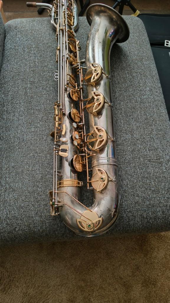 New York Symphonic Bariton Saxofoon met Koffer, Ophalen, Gebruikt, Bariton, Met koffer