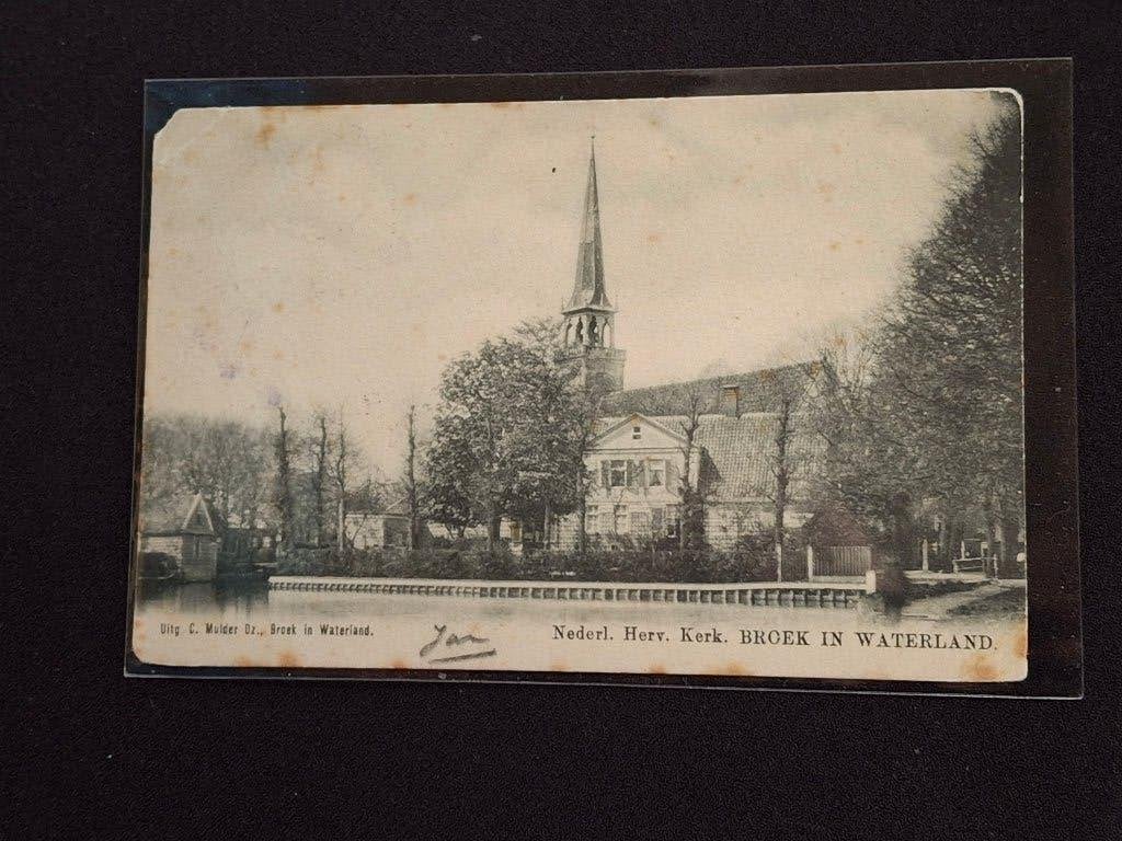 Nederl. Herv. Kerk, Broek in Waterland (1905), Ophalen of Verzenden, Voor 1920, Gelopen, Zuid-Holland