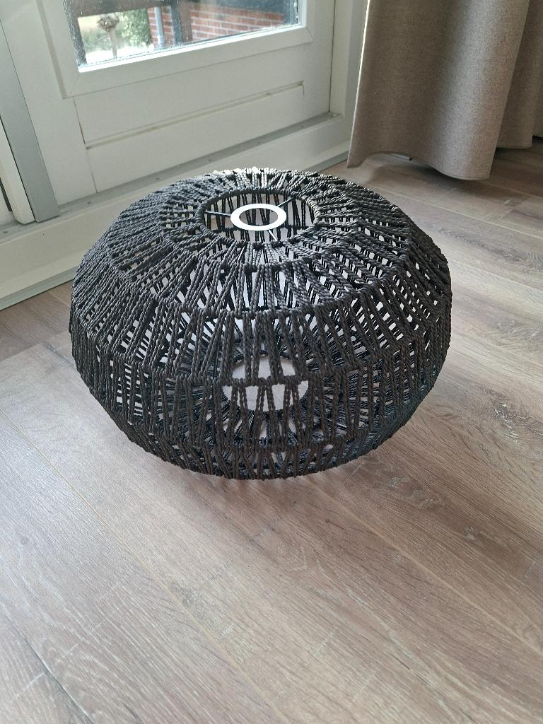 Lampenkap, Huis en Inrichting, Lampen | Lampenkappen, Gebruikt, 25 tot 50 cm, Zwart, Rond