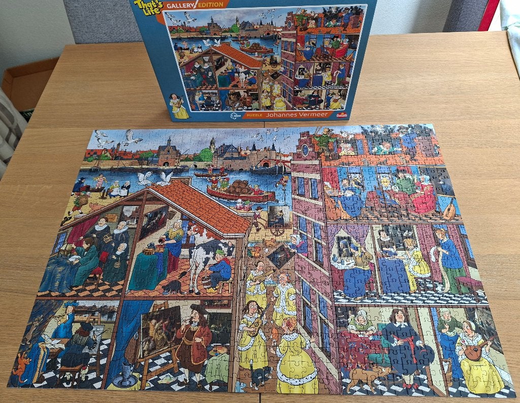 Puzzel 1000 stukjes Johannes Vermeer merk Goliath, Ophalen of Verzenden, 500 t/m 1500 stukjes, Zo goed als nieuw