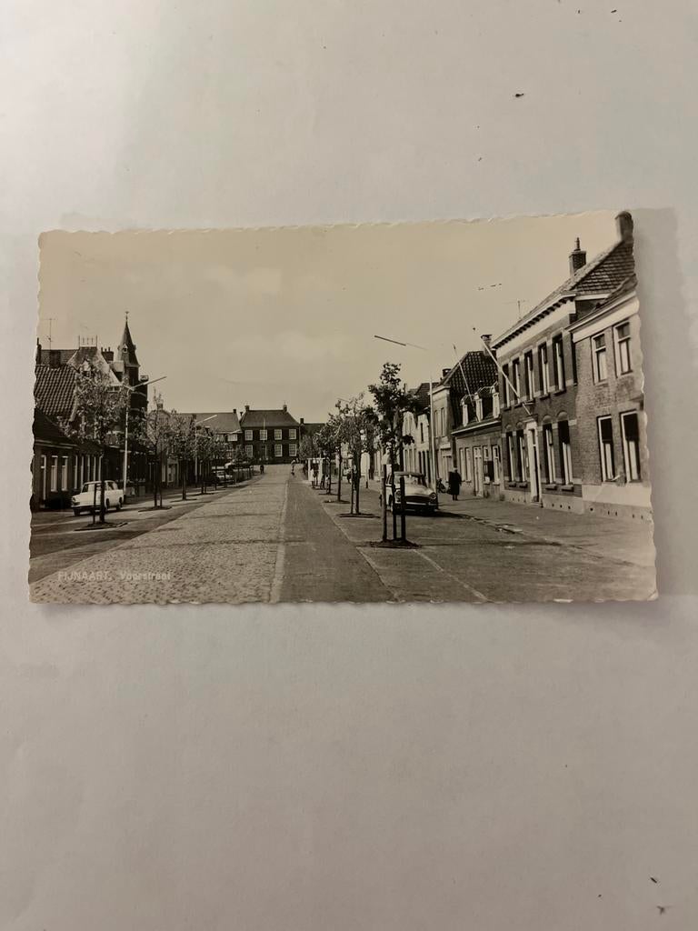 Ansichtkaart Fijnaart Voorstraat, Ophalen of Verzenden, 1940 tot 1960, Gelopen, Noord-Brabant