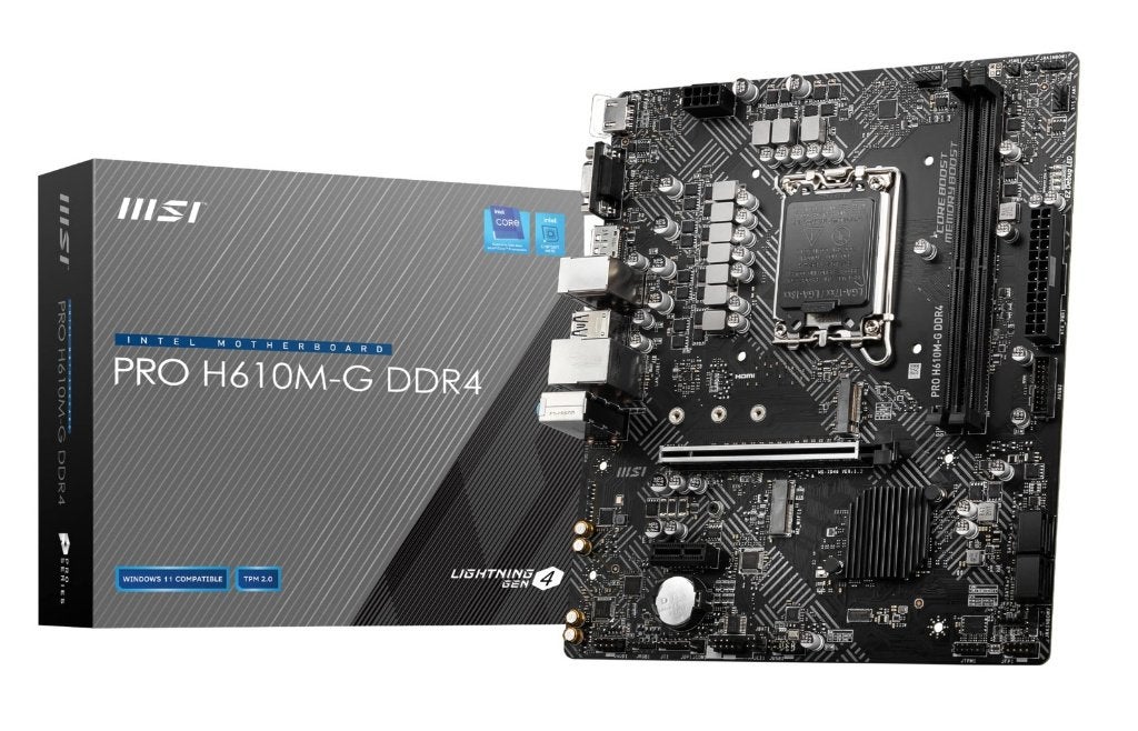 MSI PRO H610M-G DDR4 Moederbord, Computers en Software, DDR4, Nieuw, Ophalen of Verzenden, Micro-ATX
