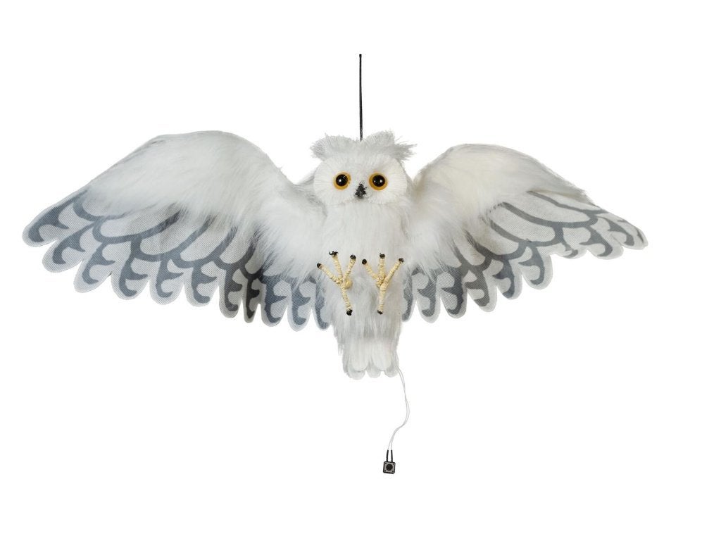 Europalms Snow Owl - Geanimeerde Sneeuwuil, Halloween of Griezel, ., Nieuw, Ophalen of Verzenden