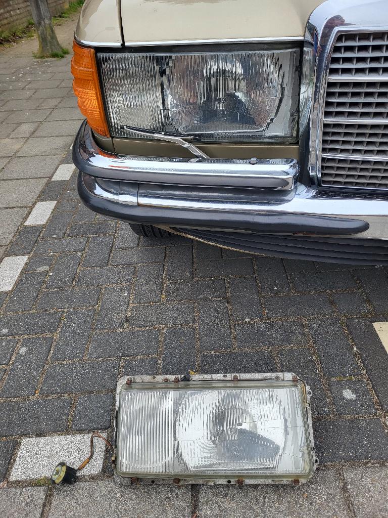 Koplamp unit Mercedes w116 in perfecte staat, Auto-onderdelen, Ophalen of Verzenden, Mercedes-Benz