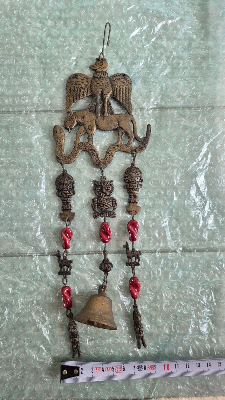 Peruaanse vintage metalen windgong met dieren bijna gratis, Ophalen