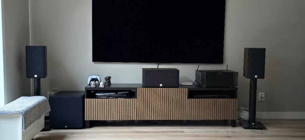 DALI Opticon 2 MK2 (Dark Oak) + originele DALI M-601 stands, Audio, Tv en Foto, Ophalen, 120 tot 150 watt, Speakerset, Zo goed als nieuw