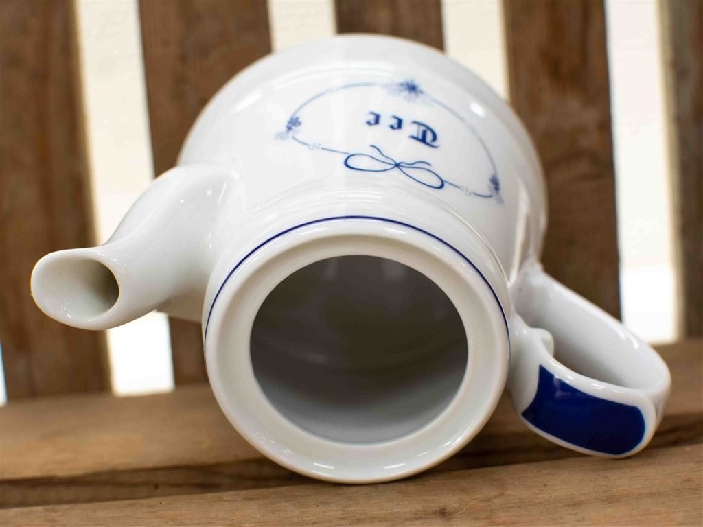 Porseleinen theepot met theelicht 3814, Ophalen of Verzenden, Gebruikt, Aardewerk, Bord(en)