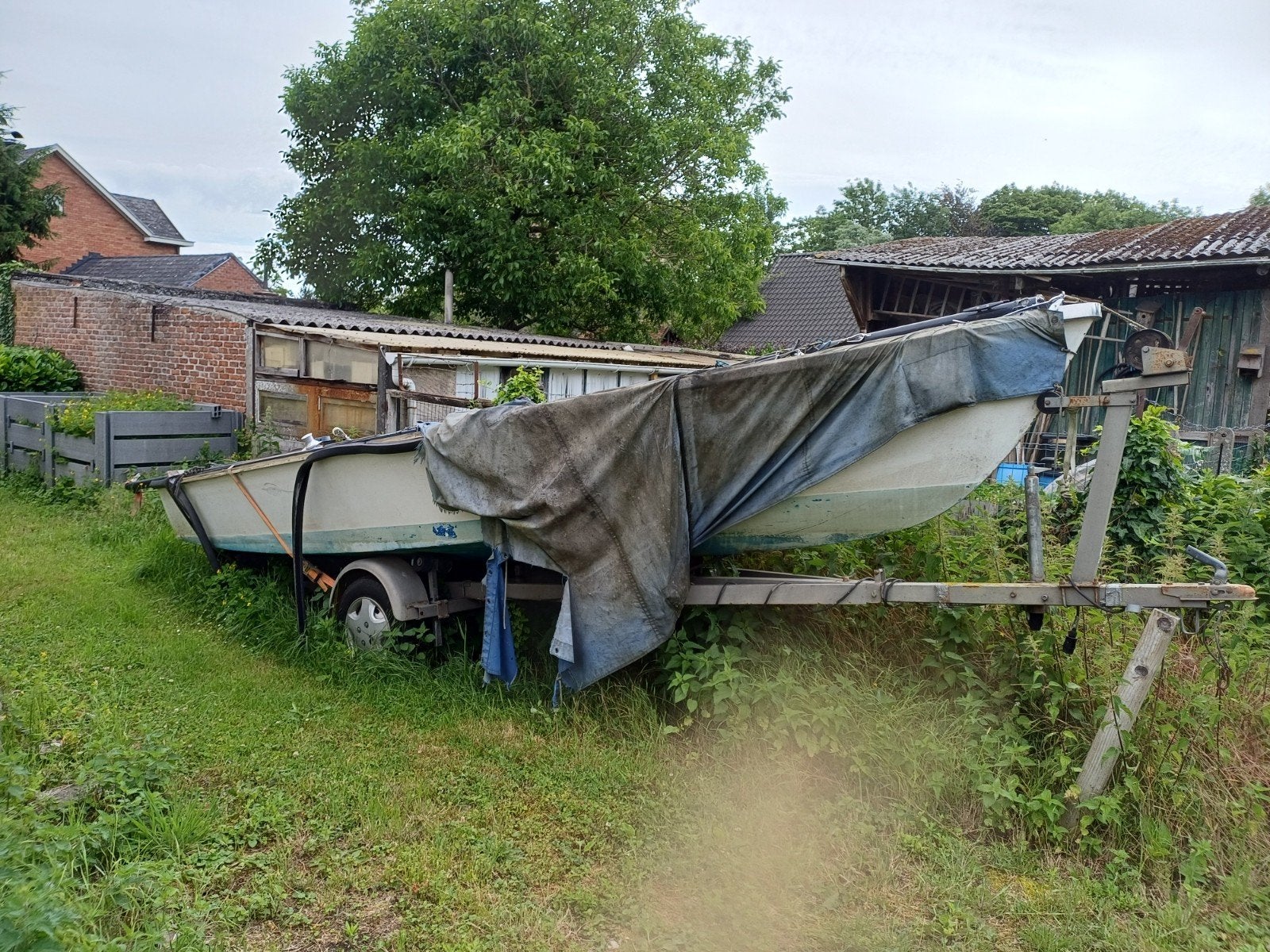 Spanker - project, Watersport en Boten, Zeilen en Zeiltoebehoren, Ophalen of Verzenden, Gebruikt, Minder dan 15 m²