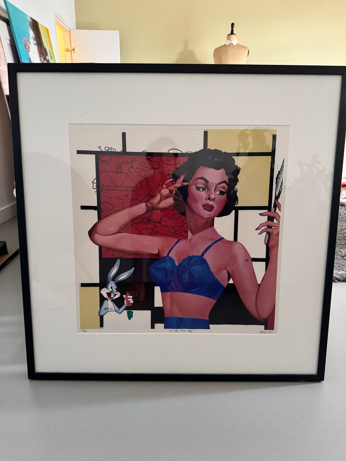 Alfred Degens - Art for Arts Sake (Lambda Print), Ophalen, Figuren, Papier/karton, Ingelijst