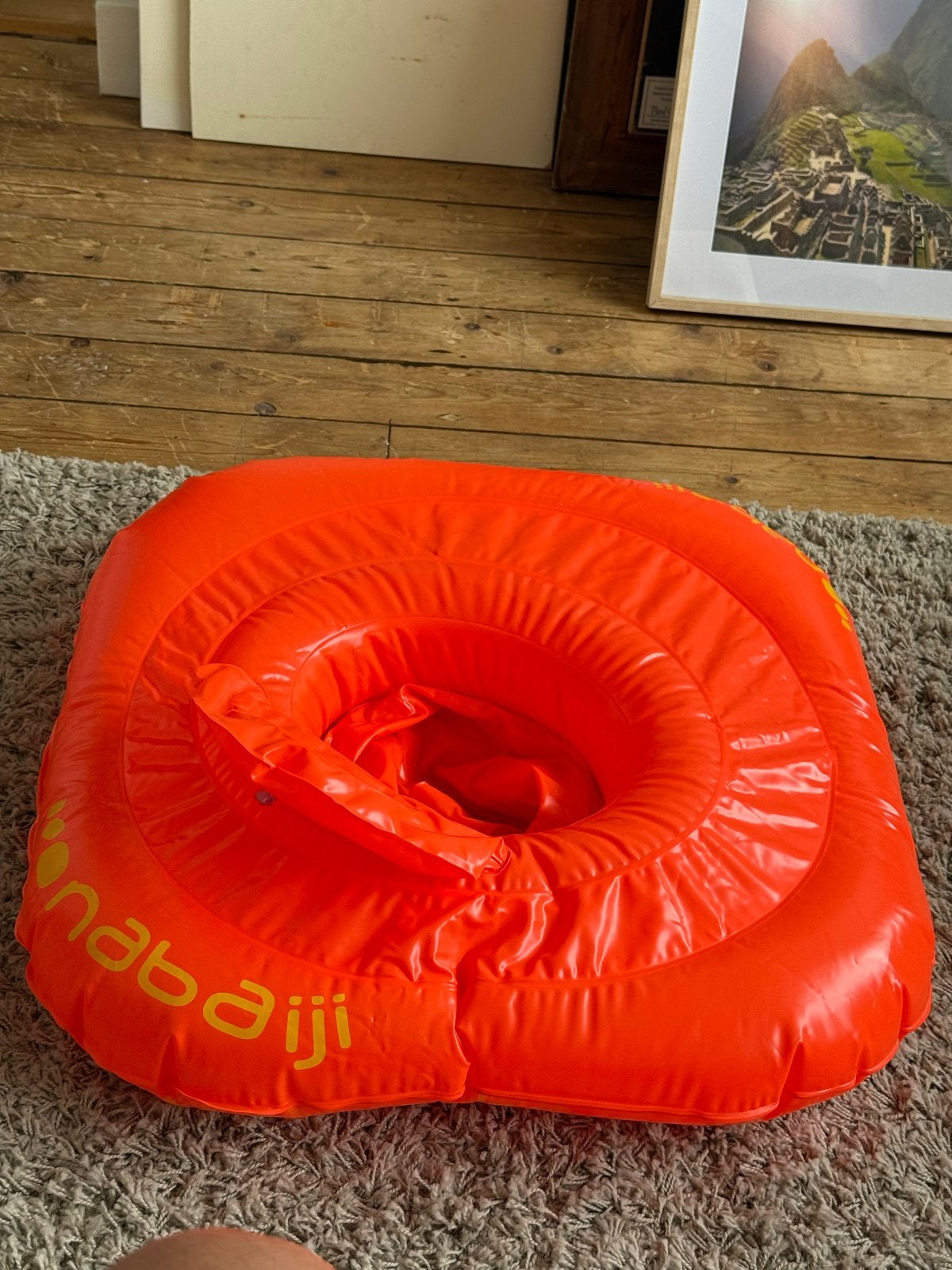 Nabaiji Baby Zwemzitje - Oranje, Ophalen, Zo goed als nieuw