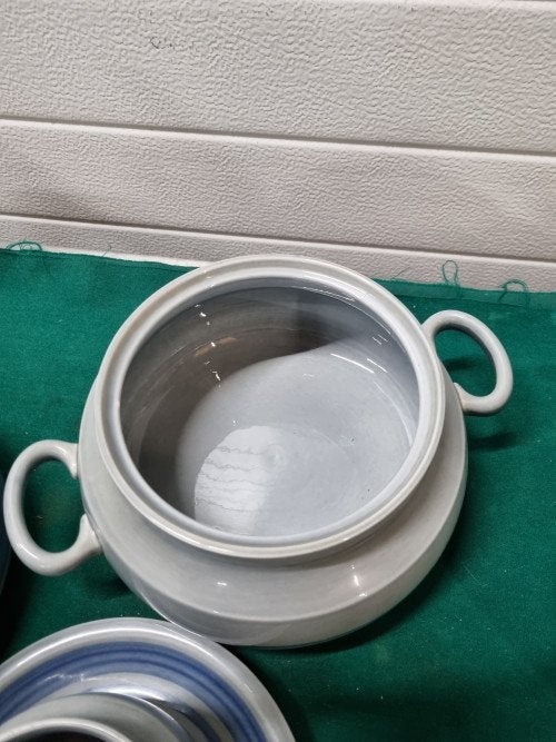 servies retro blauw grijs boch la louviere, Ophalen of Verzenden, 'T Olde Gre-j, Info@toldegrej.nl, Endepoelstraat 20f Didam