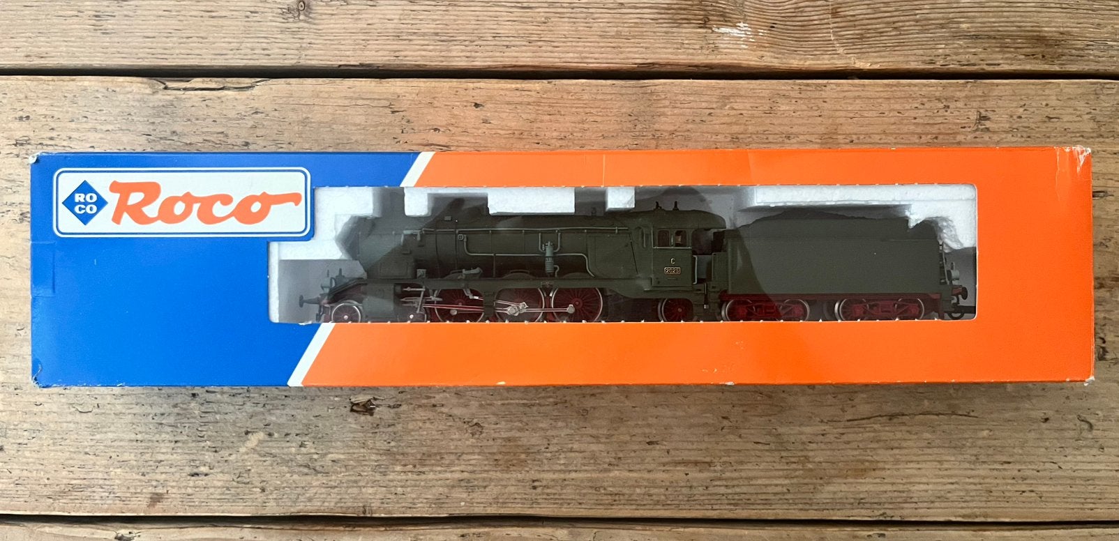 Roco H0 43216 stoomlocomotief met tender, Gebruikt, Ophalen of Verzenden, Roco, Analoog