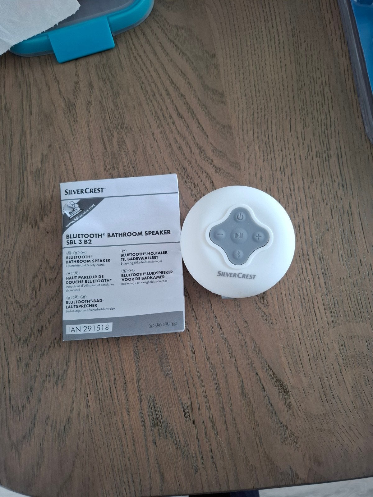 SilverCrest Bluetooth Badkamer Speaker SBL 3 B2, Audio, Tv en Foto, Nieuw, Ophalen of Verzenden, Draagbare speaker, Minder dan 60 watt