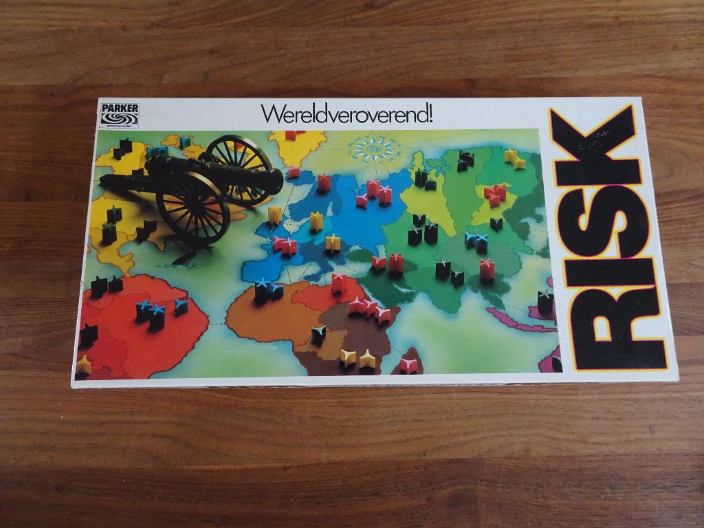 Risk witte doos, Een of twee spelers, Ophalen of Verzenden, Gebruikt, Parker